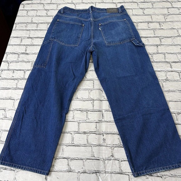 Levi’s Silvertab Vintage Carpenter Blue Jeans 36 x 28 Hip Hop Baggy Y2K Rare - Picture 13 of 13